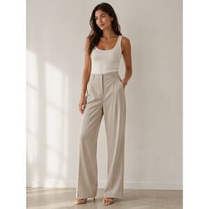 Kobi Halperin Beige Wide-Leg Trousers